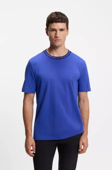 Cotton T-shirt with logo crew neck