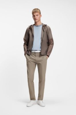 Cotton T-shirt with logo crew neck, Light Blue