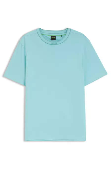 Cotton T-shirt with logo crew neck