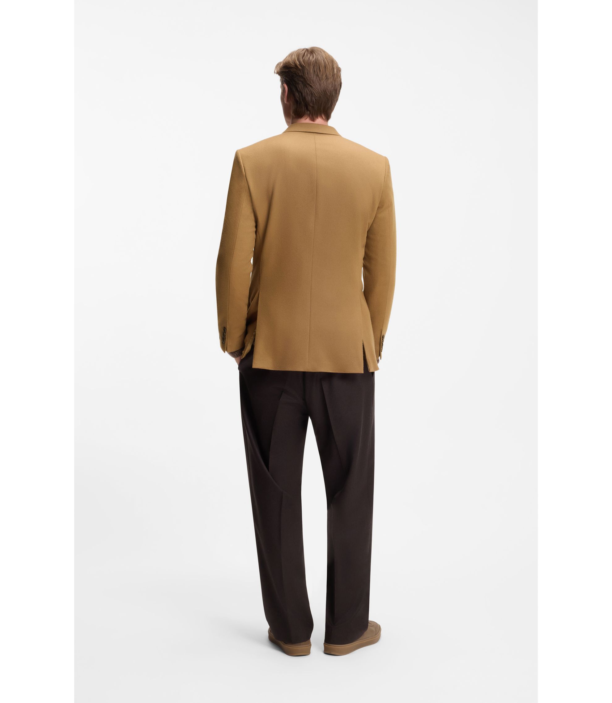 BOSS - BECKHAM x BOSS double-breasted jacket in wool and cashmere