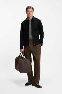 Veste en denim rigide noir BECKHAM&nbsp;x&nbsp;BOSS, Noir