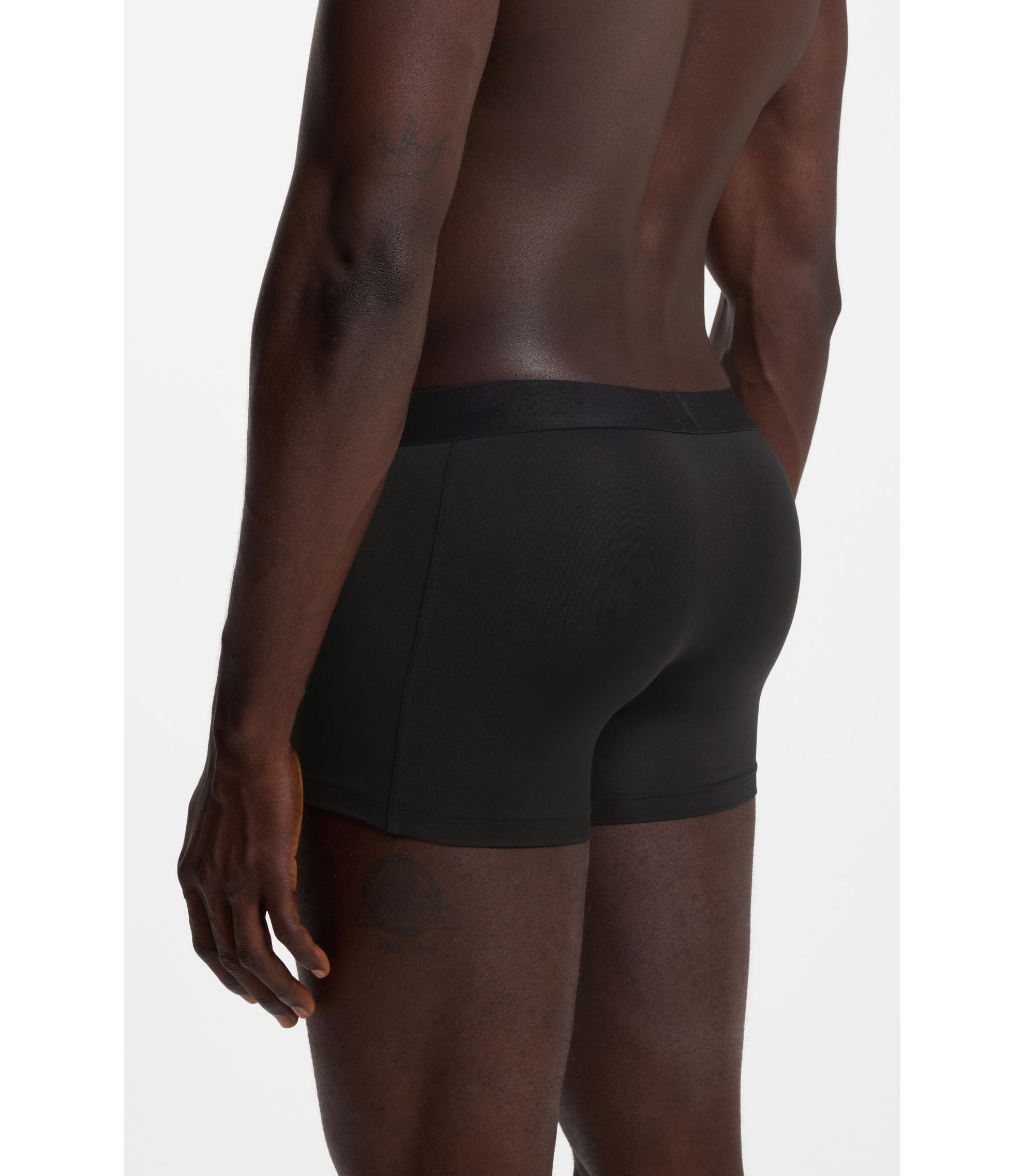 BOSS - Three-pack of stretch-microfibre trunks - Black