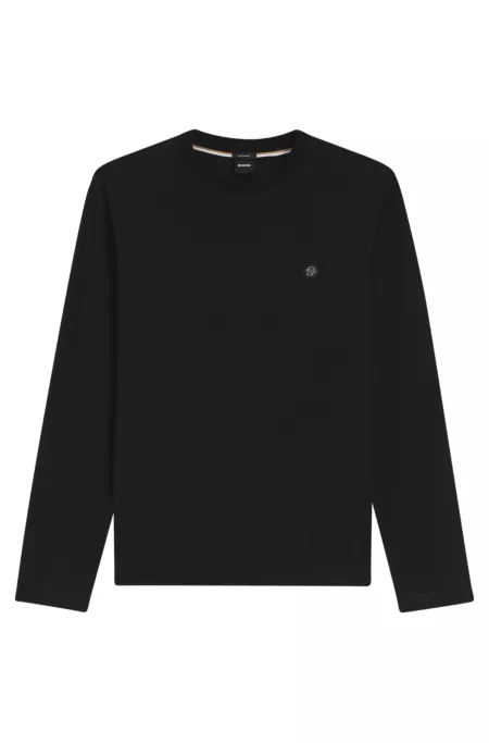 Mercerised-cotton T-shirt with Double B monogram