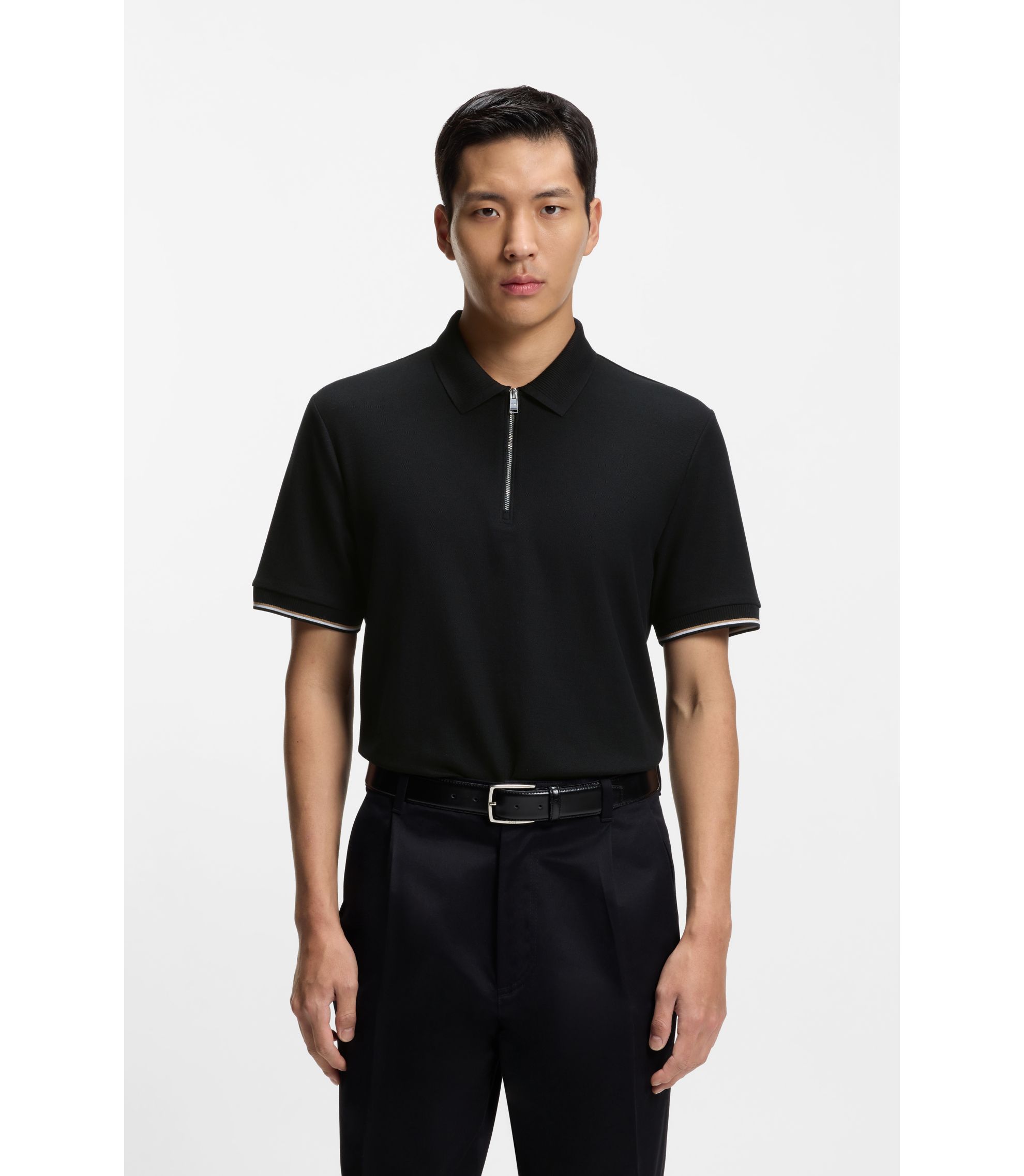 【新品】Herlipto Pique Polo Knit Top black Pique Polo Knit Top