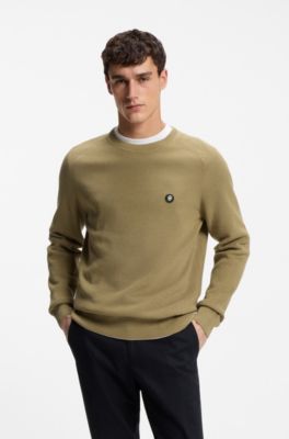 Jersey de algod&oacute;n con monograma Double&nbsp;B, Caqui