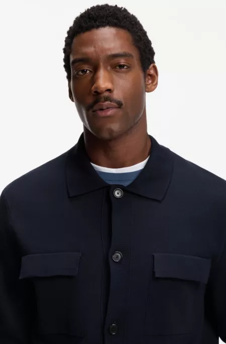 Regular-fit overshirt in cotton