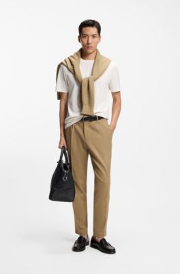 Camiseta de algod&oacute;n con estructura de burbujas, Blanco