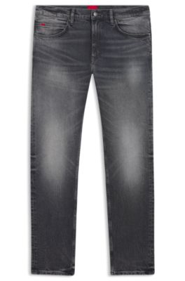 Grey slim-fit jeans in stretch denim, Grey