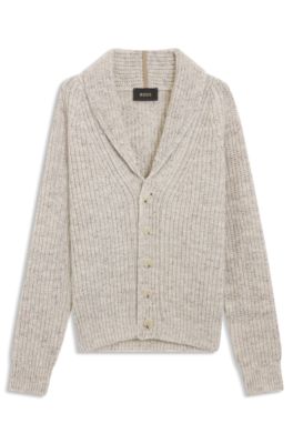 Gilet en maille de laine et de cachemire, Blanc