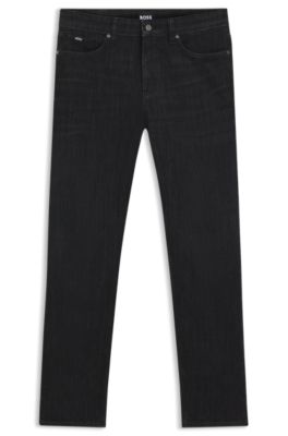 Jean slim Delaware en denim bleu infroissable, Bleu