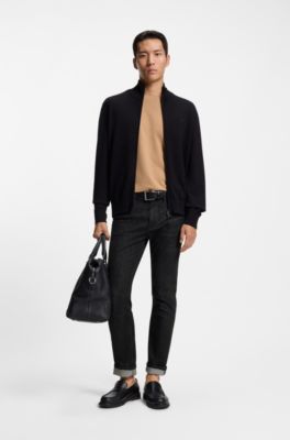 Jean slim Delaware en denim bleu infroissable, Bleu