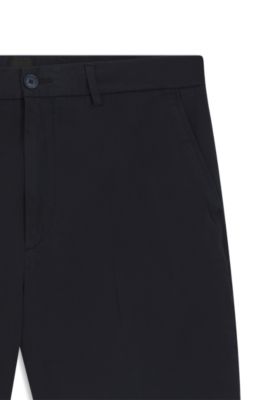 Stretch-cotton shorts in a modern fit, Dark Blue