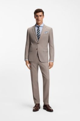 Zapatos de piel con hebilla doble, Marr&oacute;n