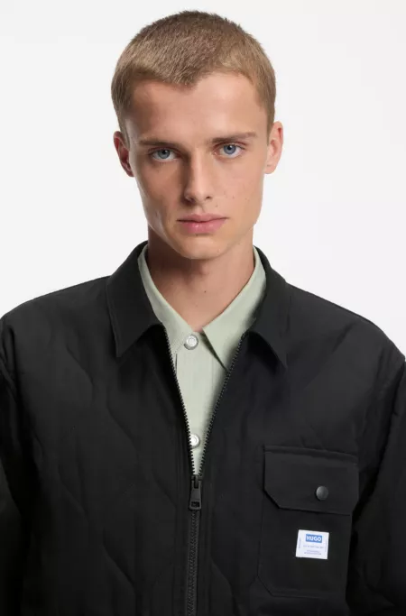 Relaxed-fit shirt with padding