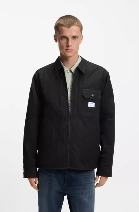 Relaxed-fit shirt with padding