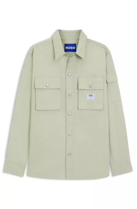 Relaxed-fit shirt in cotton ripstop
