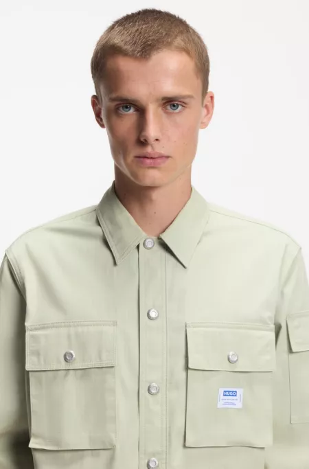 Relaxed-fit shirt in cotton ripstop
