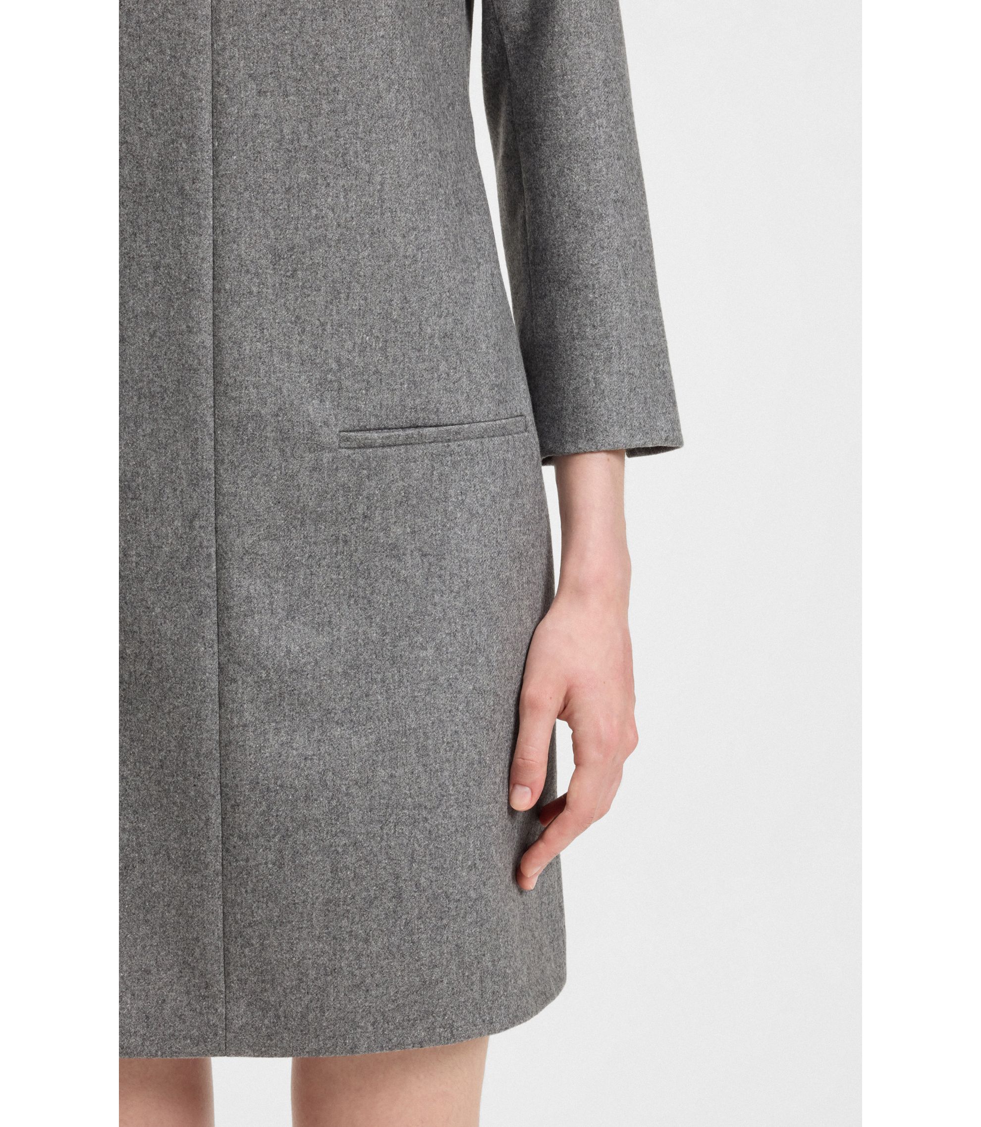 grey dress pants men outfit Grey Tailored Flower Detail Midi Dress  self-portrait