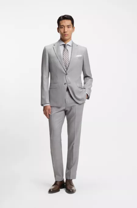 Derby shoes in textured and smooth leather