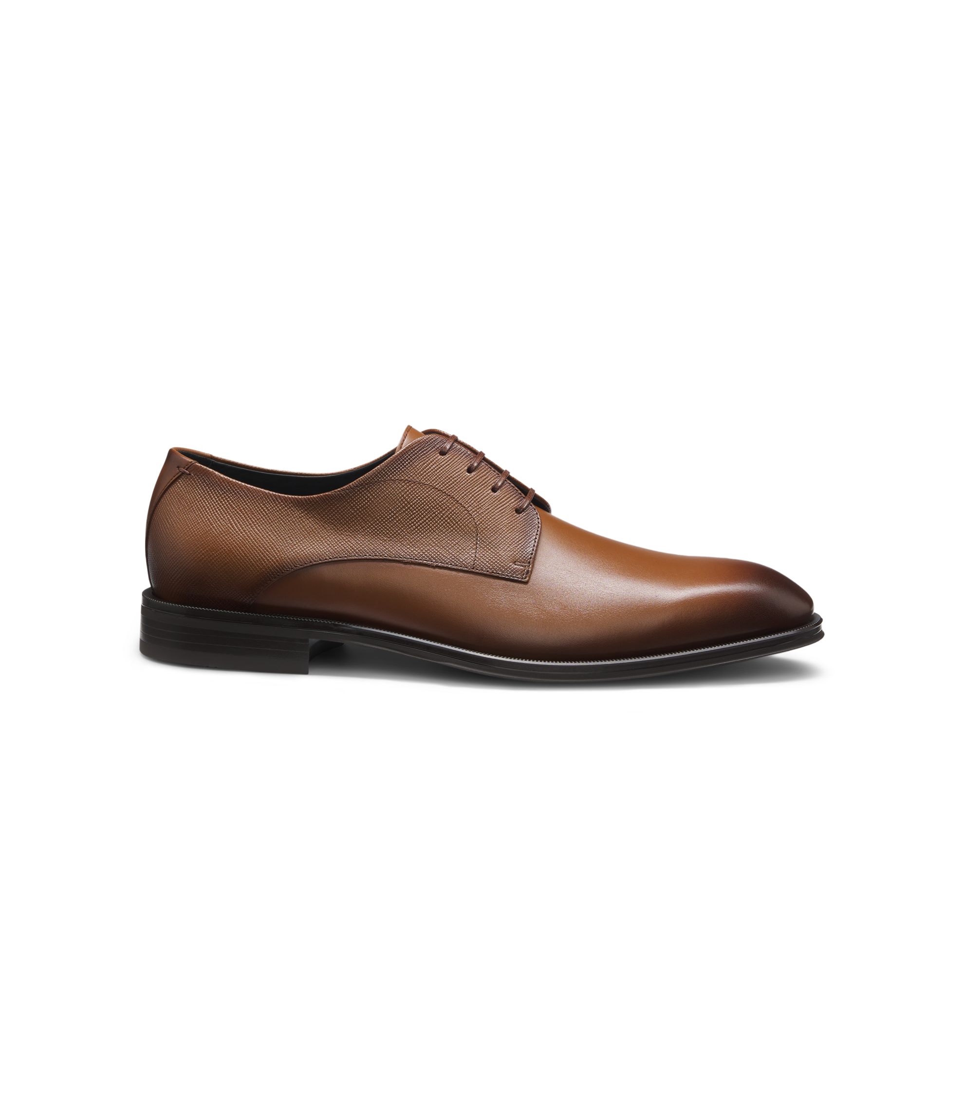 hugo boss dress shoes Mens Highline Derby Black 8M US High Vamp Exclusive dress shoes for men