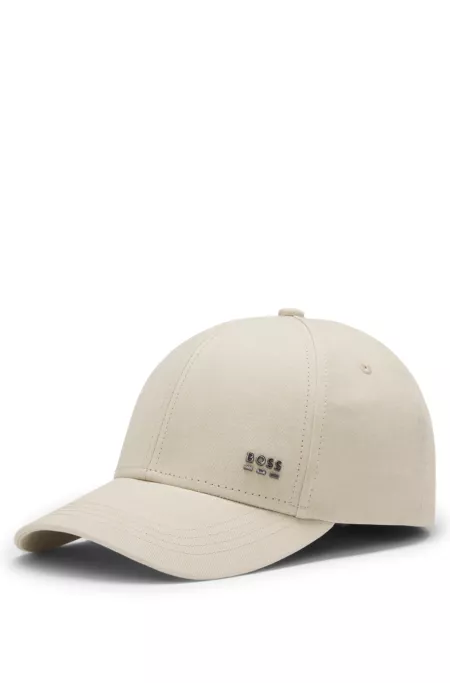 Cotton-twill cap with signature stripes