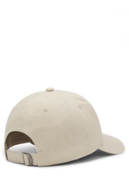 Cotton-twill cap with signature stripes, Light Beige
