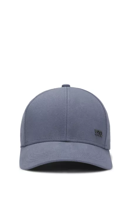 Cotton-twill cap with signature stripes