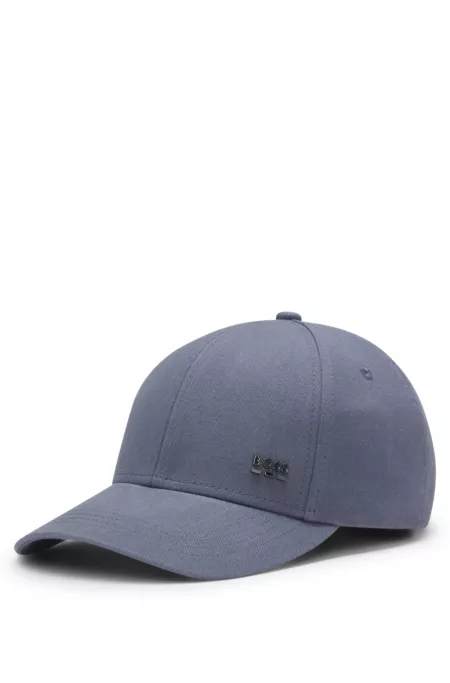 Cotton-twill cap with signature stripes