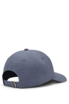Casquette en twill de coton &agrave; rayures embl&eacute;matiques, bleu clair