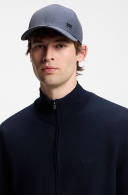 Cotton-twill cap with signature stripes, Light Blue