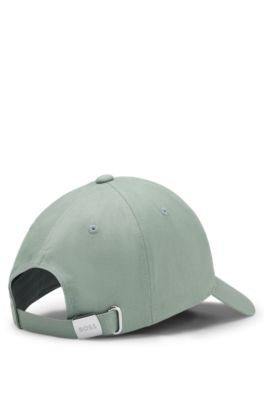 Embroidered-logo cap in cotton twill, Light Green