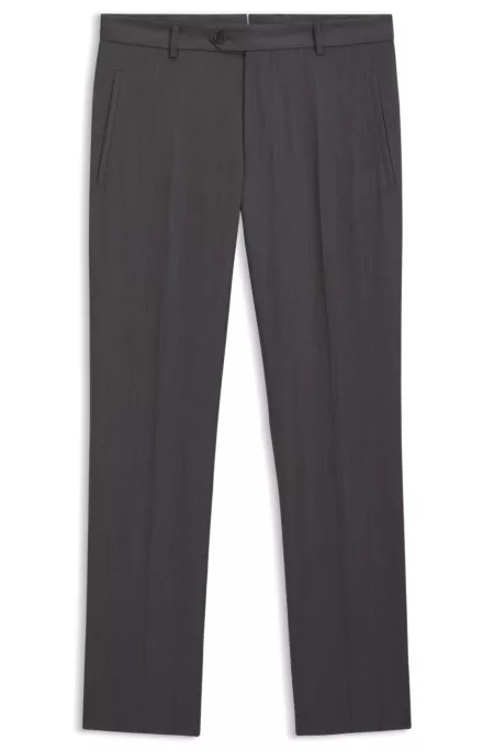 Water-repellent regular-fit trousers in virgin wool