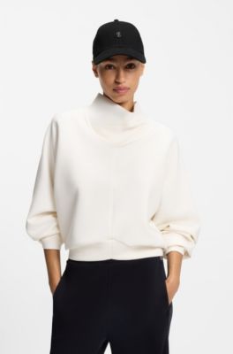 Casquette en coton stretch avec monogrammes Double&nbsp;B., Noir