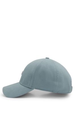 Stretch-cotton cap with Double B monogram, Blue