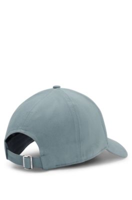 Stretch-cotton cap with Double B monogram, Blue