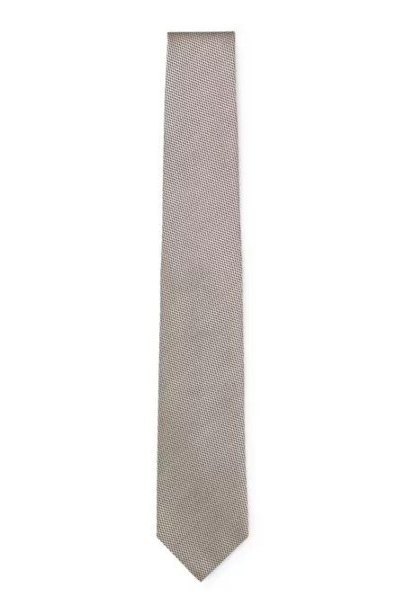 Jacquard-pattern tie in silk