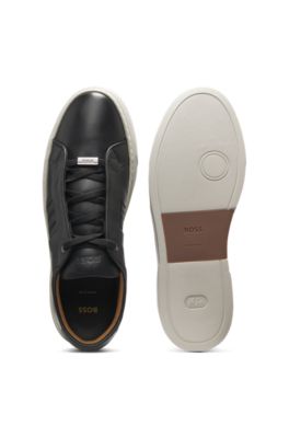 Gary trainers with woven details, Black