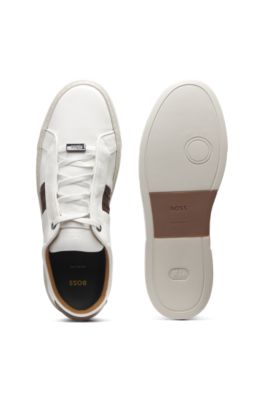 Gary trainers with woven details, White
