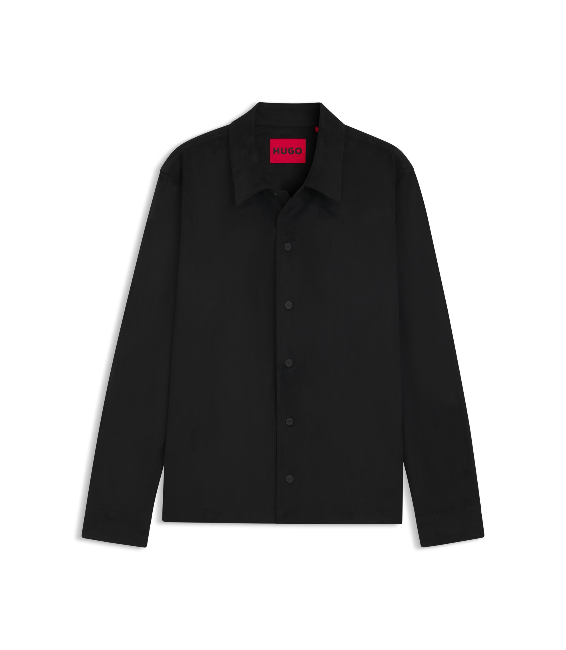 【訳あり】Hugo Boss TAILORED レザー　FINEST NAPPA BOSS - Nappa-leather jacket with two-way zip - Dark Brown