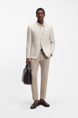 Polo de algod&oacute;n mercerizado con monograma Double&nbsp;B, Blanco