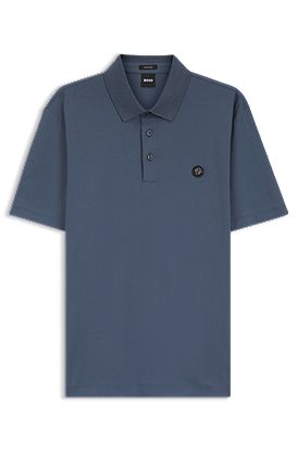 Polo de algodón mercerizado con monograma Double B