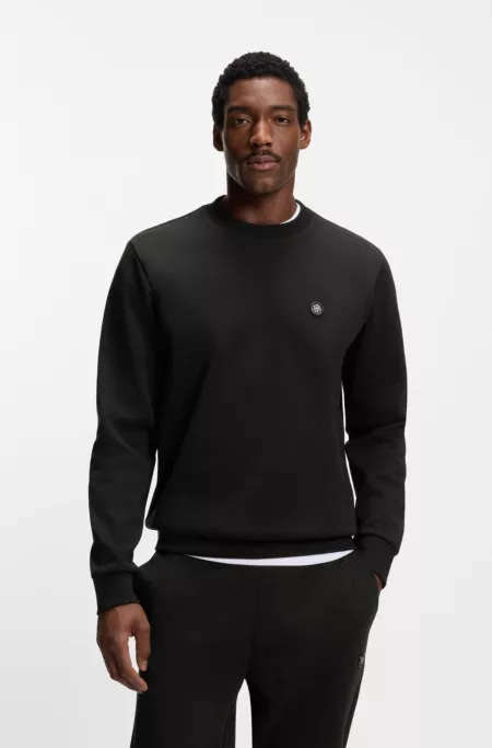 Cotton-blend sweatshirt with Double B monogram