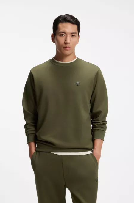 Cotton-blend sweatshirt with Double B monogram