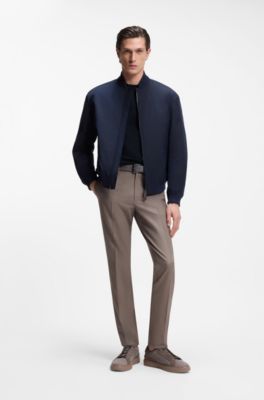 Camiseta BOSS x ASTON MARTIN de algod&oacute;n mercerizado con detalle de alas, Azul oscuro