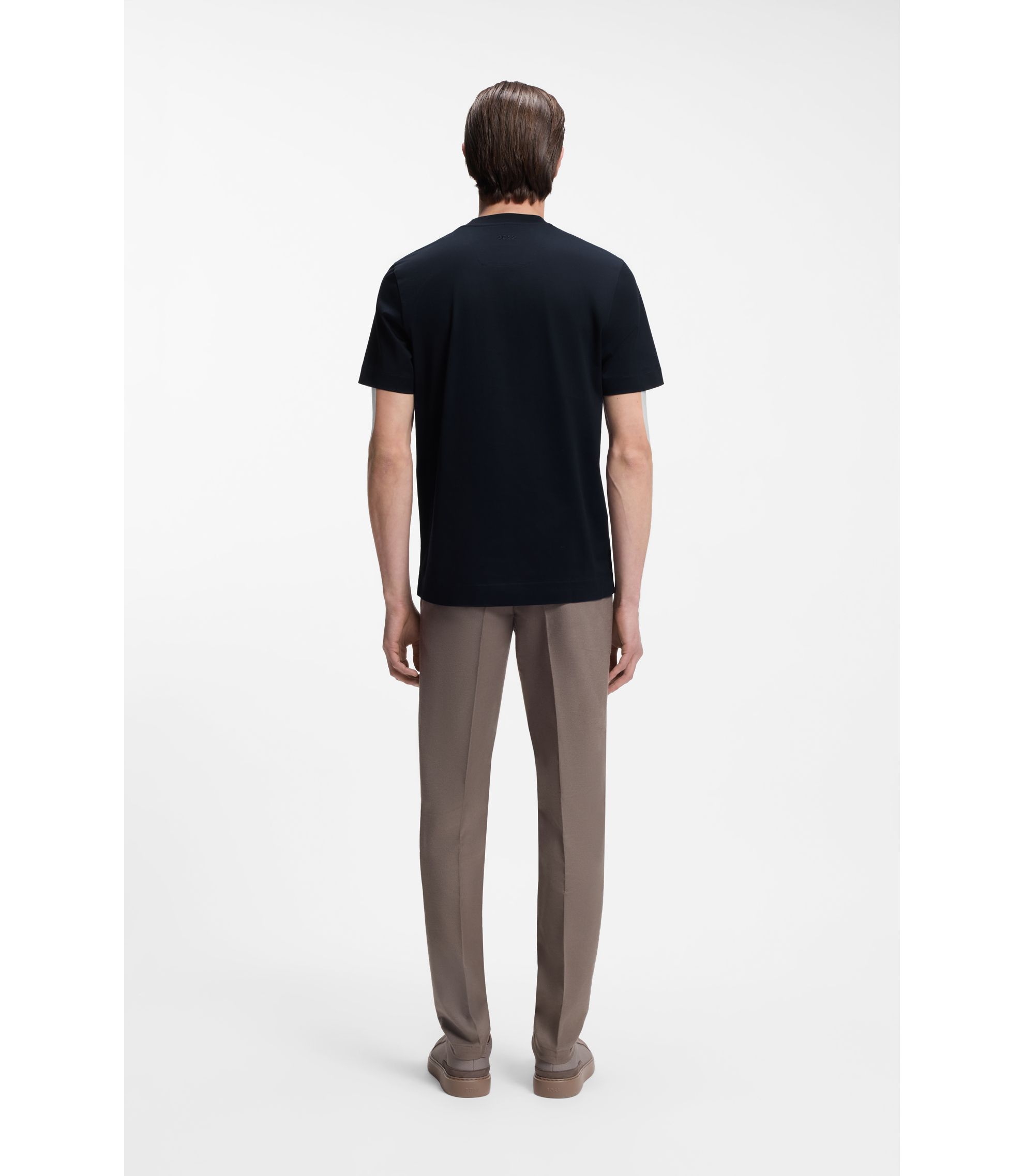 BOSS - BOSS x ASTON MARTIN mercerized-cotton T-shirt with wing