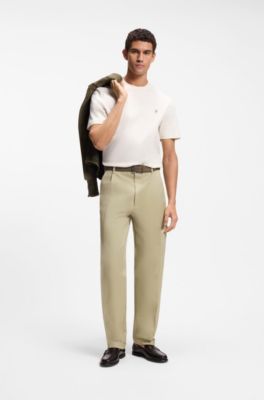 T-shirt en coton merceris&eacute; avec monogramme Double&nbsp;B, Blanc