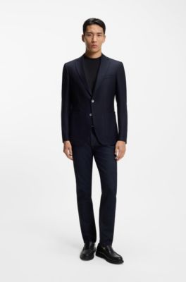 Camiseta de algod&oacute;n mercerizado con monograma Double&nbsp;B, Azul oscuro