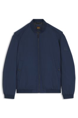 Water-repellent bomber jacket in cotton-touch fabric, Light Blue