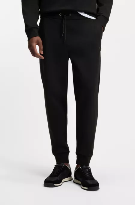 Cotton-blend track pants with Double B monogram badge