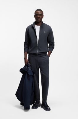 Pantalones de ch&aacute;ndal de algod&oacute;n con insignia con monograma Double&nbsp;B, Azul oscuro